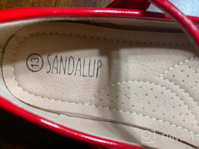 img 1 attached to Black Flat Shoes for Girls by SANDALUP - Perfect Girls' Flats review by Nikki Brooks