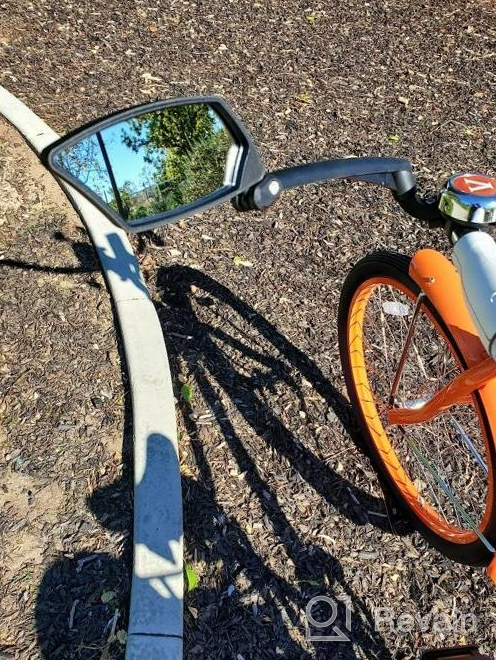 img 1 attached to BriskMore 2022 Handlebar Bike Mirror - Scratch Resistant Glass Lens, Adjustable & Rotatable Safe Rearview Bicycle Mirror For Left/Right Side review by Joe Vazquez