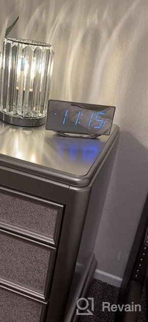img 1 attached to Loud Digital Alarm Clock For Heavy Sleepers - 8.7" LED Display, USB Charger, 7-Level Brightness & Volume, Snooze & DST | Bedroom/Bedside Dual Alarm Clock For Adults & Teens. review by Alton Walton