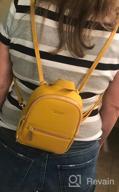 img 1 attached to Leather Mini Backpack Purse For Women - Crossbody Phone Bag And Small Shoulder Bag By Aeeque review by Doug Bundy