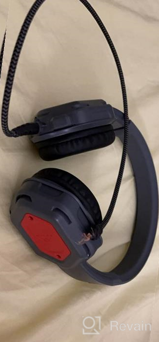 img 1 attached to 🎧 Brenthaven Edge Rugged Over Ear Headphones for K-12 Students - Gray/Red, Durable Ear Pads, Twistable Headband, Chew Proof Cord (80dB/107dB) review by Adam Alvarez