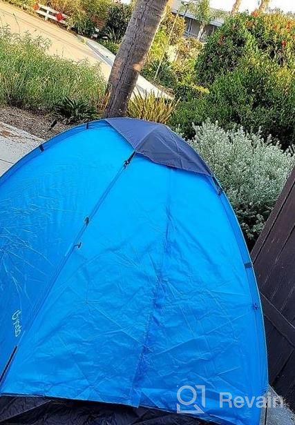 img 1 attached to Yodo Lightweight 2 Person Camping Backpacking Tent With Carry Bag - Multi-Color Options Available review by James Roper