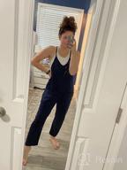 img 1 attached to Womens Oversized Sleeveless Jumpsuit With Pockets - Spaghetti Strap Wide Leg One Piece Romper By Nirovien review by Andrew Roll
