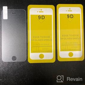 img 10 attached to Противоударное защитное стекло 2.5D для Apple iPhone SE/5S/5C/5 Айфон 5/5с/5ц/Се 2016 (без рамки, прозрачное, на плоскую часть экрана)