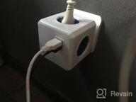 img 1 attached to Allocacoc PowerCube ExtendedUSB, 4 Outlets, 2 USB Ports, 5 ft Cable, Mounting Dock, Surge Protection, Childproof Sockets, ETL Certified - Blue review by Ada Duniewska ᠌