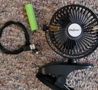 img 1 attached to Portable And Powerful: BRIGENIUS Clip-On Fan For Strollers, Desks, And Travel - USB Rechargeable And Battery Operated In Sleek Black review by Joe Martin