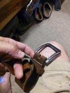 img 1 attached to Jeereal Leather Casual Jeans Belts in Brown - Men's Stylish Accessories review by Chad Aguirre
