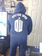 img 1 attached to Cozy Doctor Who Tardis Hooded Onesie Pajama - Perfect For Underboss Fans! review by Kevin Greer