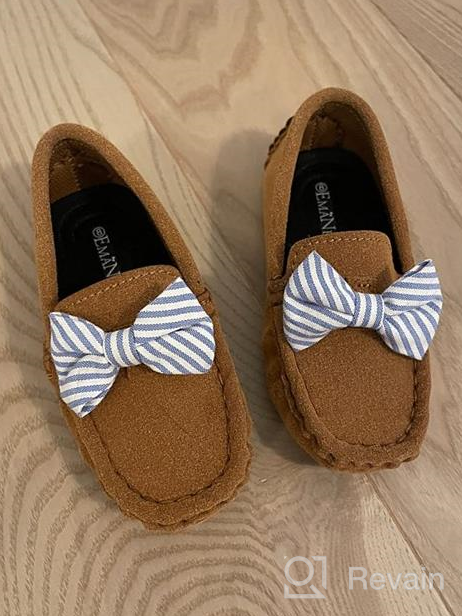 img 1 attached to EmaNeo Loafers Moccasins Toddler Numeric_1 Boys' Shoes review by Wayne Espinoza