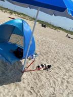 img 1 attached to Stay Cool And Protected On The Beach With The ICorer Automatic Pop Up Sun Shelter Tent review by Jacob Fish