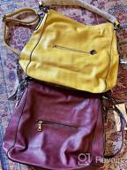 img 1 attached to Women'S Faux Leather Designer Hobo Bag, Large Bucket Purse For Ladies review by Ashley Carpenter