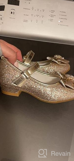 img 1 attached to Furdeour Sparkling 👠 Wedding Princess Bridesmaid Girls' Shoes review by Cliff Gibs