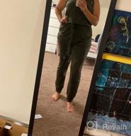img 1 attached to Women'S Summer Sleeveless Jumpsuit Rompers With Elastic Waist And Pockets review by Brent Rosecrans