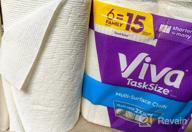 img 1 attached to Viva Multi-Surface Cloth Paper Towels: 12 Task Size Family Rolls (2X6), 30 Regular Rolls, 286 Count - Buy Now! review by Ben Almasri