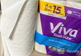 img 7 attached to Viva Multi-Surface Cloth Paper Towels: 12 Task Size Family Rolls (2X6), 30 Regular Rolls, 286 Count - Buy Now!