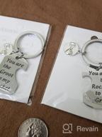 img 1 attached to 🌱 BLEOUK Movie Inspired Keychain Set: Perfect Friendship Gift - You are The Groot to My Rocket review by David West