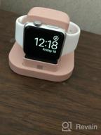 img 1 attached to Beacoo Apple Watch Stand With Nightstand Mode - Charging Dock For Apple Watch Series 3/2/Nike+, Compatible With 42Mm/38Mm - Supports Night Stand Mode (New Version) review by Reginald Truitt