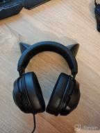 img 3 attached to 💖 Razer Kraken Kitty RGB Gaming Headset: Immersive THX 7.1 Surround Sound, Chroma Lighting, Noise Cancelling Mic - Lightweight Aluminum Frame - PC Gaming, Quartz Pink review by Ada Atusia