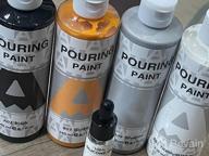 img 1 attached to Create Stunning Artwork With AUREUO'S High Flow Acrylic Pouring Paint Set - Includes 4 Colors And Silicone Oil For Vibrant Results On Canvas, Rock, Ceramic, Wood, Glass And More! review by Jim Diaz