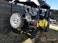 img 1 attached to SuperATV UTV Spare Tire Carrier Compatible With 2016+ Honda Pioneer 1000-5/1000-5 Deluxe 2017+ 1000-5 Limited Edition No Drilling Or Welding Accommodates Tires Of All Sizes (Up To 70 Pounds) review by Darby Perkins