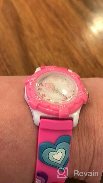 img 1 attached to 🌈 Kids Waterproof Watch: Adorable 3D Cartoon Children's Watches for Teaching Time, Best Gift for Ages 3-12 review by Eric Currie