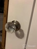 img 1 attached to 5 Pack Keyless Privacy Door Knobs - Crystal Glass Handles In Modern Design, Satin Nickel Finish review by Robert Kimble
