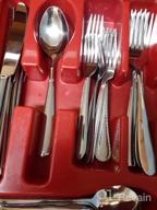 img 1 attached to 20-Piece Silverware Set: Stainless Steel Cutlery Tableware Service For 4 review by Joe Griffin