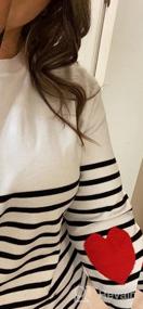 img 5 attached to Shermie Women'S Crew Neck Pullover Sweaters Long Sleeve Knitted Striped Sweater
