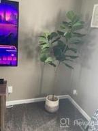 img 1 attached to Transform Your Home With VIAGDO'S Stunning 6Ft Tall Artificial Fiddle Leaf Fig Tree - Perfect For Any Living Space! review by Lequon Kirkpatrick
