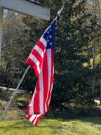 img 1 attached to NQ Eagle Topper Flag Pole Kit - Durable 16 Gauge Aluminum with Steel Bracket Holder for American Flag - Ideal for Residential or Commercial Use in Yard, Porch, Garden (6FT, Silver) review by Mod Kindred