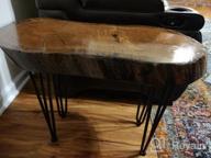 картинка 1 прикреплена к отзыву ZEKOO 4 PCS 28" Hairpin Legs - Industrial Heavy Duty Table Legs - Metal Furniture Legs -For Easily DIY Home Project (Black 28 Inches 2-Rod) от Greg Princeking