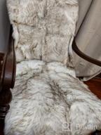 img 1 attached to Add Cozy, Faux Fur Flair To Your Home With Phantoscope'S Beige Anti-Skid Rug - Perfect For Both Adults And Kids! review by John Martin