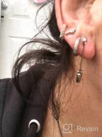 img 1 attached to Boldly Chic: Gold Plated Stainless Steel Cartilage Earrings for Stylish Women Seeking a Punk Goth Vibe review by Adam Cooper