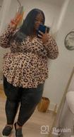 img 1 attached to Stylish Plus Size Leopard Print Tunic For Women: Long Sleeve Pleated Casual Top With V-Neck review by Alexis Jordan