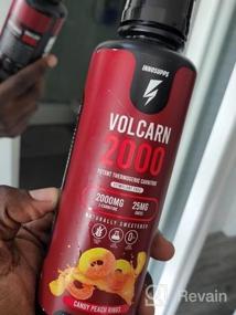 img 6 attached to Volcarn 2000 By InnoSupps: Liquid L-Carnitine For Energy Boost, Caffeine-Free With Natural Sweeteners, 32 Servings (Candy Peach Rings)