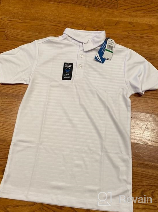 img 1 attached to 👕 Nautica Boys' Active Performance Polo: Short Sleeve with Embossed Striped Design review by Gregory Abercrombie