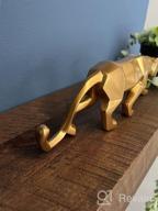 img 1 attached to Exotic Artwork: Hand-Crafted Panther Sculpture For Modern Home Decor By FJWYSANGU review by Bill Dooley