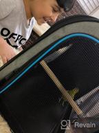 img 1 attached to Perfitel Bird Travel Cage Bird Travel Carrier Lightweight Bird And Small Animals Carrier Multifunctional Portable And Breathable Pet Bag (Blue review by Brandon Pratt
