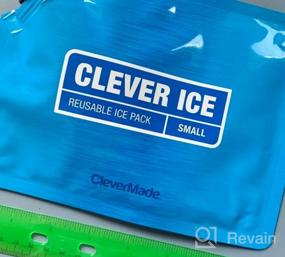 img 8 attached to CleverMade Medium-Sized Reusable Ice Packs - Long-Lasting And Convenient Solution For Insulated Coolers & Lunch Bags - Keep Your Food And Drinks Cold Without The Need For Ice - Set Of 4