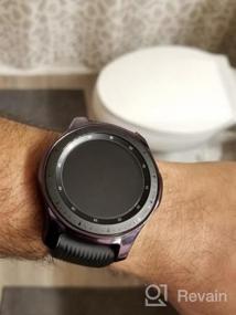 img 5 attached to Комплект защитной пленки и бампера Tensea 2-в-1 для Samsung Galaxy Watch 4 Classic 46 мм - включает 2 упаковки защитной пленки из закаленного стекла и чехлы для часов из ТПУ черного цвета (46 мм)