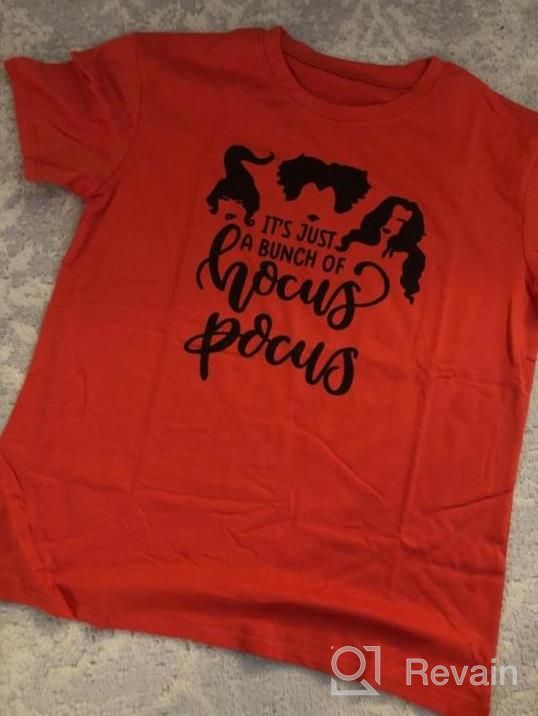 img 1 attached to Women'S Hocus Pocus Halloween T-Shirt: Sanderson Sisters Short Sleeve Tee Top For Fall! review by Yolanda Martinez