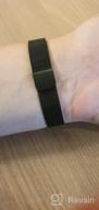 img 1 attached to 💪 Premium Metal Fitness Bracelet - Compatible with Xiaomi Mi Band 3 and 4, Milanese Loop Strap - Black review by Celina Kaczyska ᠌