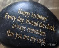 img 1 attached to Engraved Rock Paperweight- A Sentimental Adult Birthday Gift review by Gina Robinson