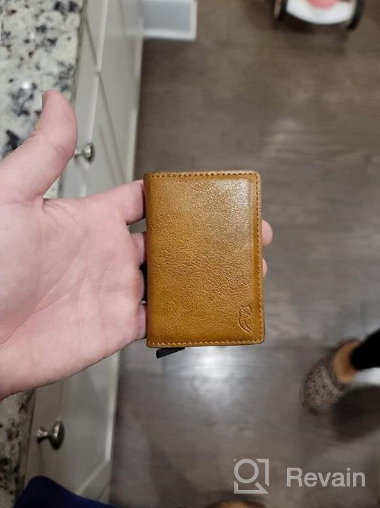 img 1 attached to Premium Minimalistic Leather Credit Aluminum Ejector: Perfect Men's Wallet Accessory for Card Cases and Money Organizers review by Andrew Carrao