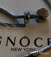 img 1 attached to GNOCE Stainless Steel Bangle Bracelet: The Perfect Jewelry for Girls review by Elizabeth Nelson