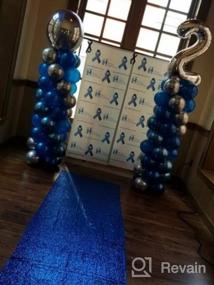 img 8 attached to Royal Blue Sequin Aisle Runner - 36In X 15Ft Wedding Decoration Carpet For Bridal Walkway & Ceremony Floor