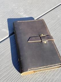 img 5 attached to A6 Refillable Leather Journal: Vintage Handmade Writing Notebook For Men & Women - Brown