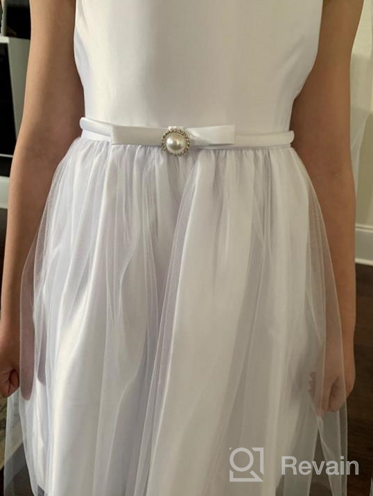 img 1 attached to Stunning iGirlDress Flower Girl Dress: Perfect for First Communion, Pageant, Wedding, and Birthday review by Priscilla Delgadillo