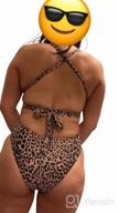 img 1 attached to Get Ready For The Beach With SweatyRocks Women'S Leopard One Piece Swimwear With Criss Cross Tie Knot Front And Open Back review by Daniel Hhneverdie