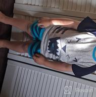 img 1 attached to 👶 IjnUhb Toddler Boy Clothes: Cartoon Cotton Summer Set (T-Shirt + Shorts) - Sizes 2-7 Years review by Robert Kimble